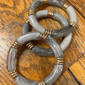 Gray acrylic bracelet NWT